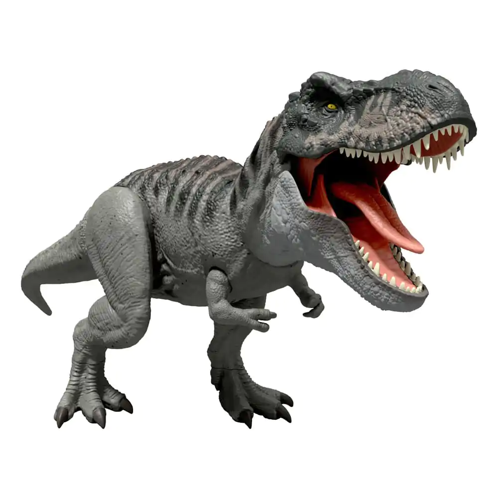 Jurassic World Rebirth Power Devour Tyrannosaurus Rex akciófigura hanggal 21 cm termékfotó