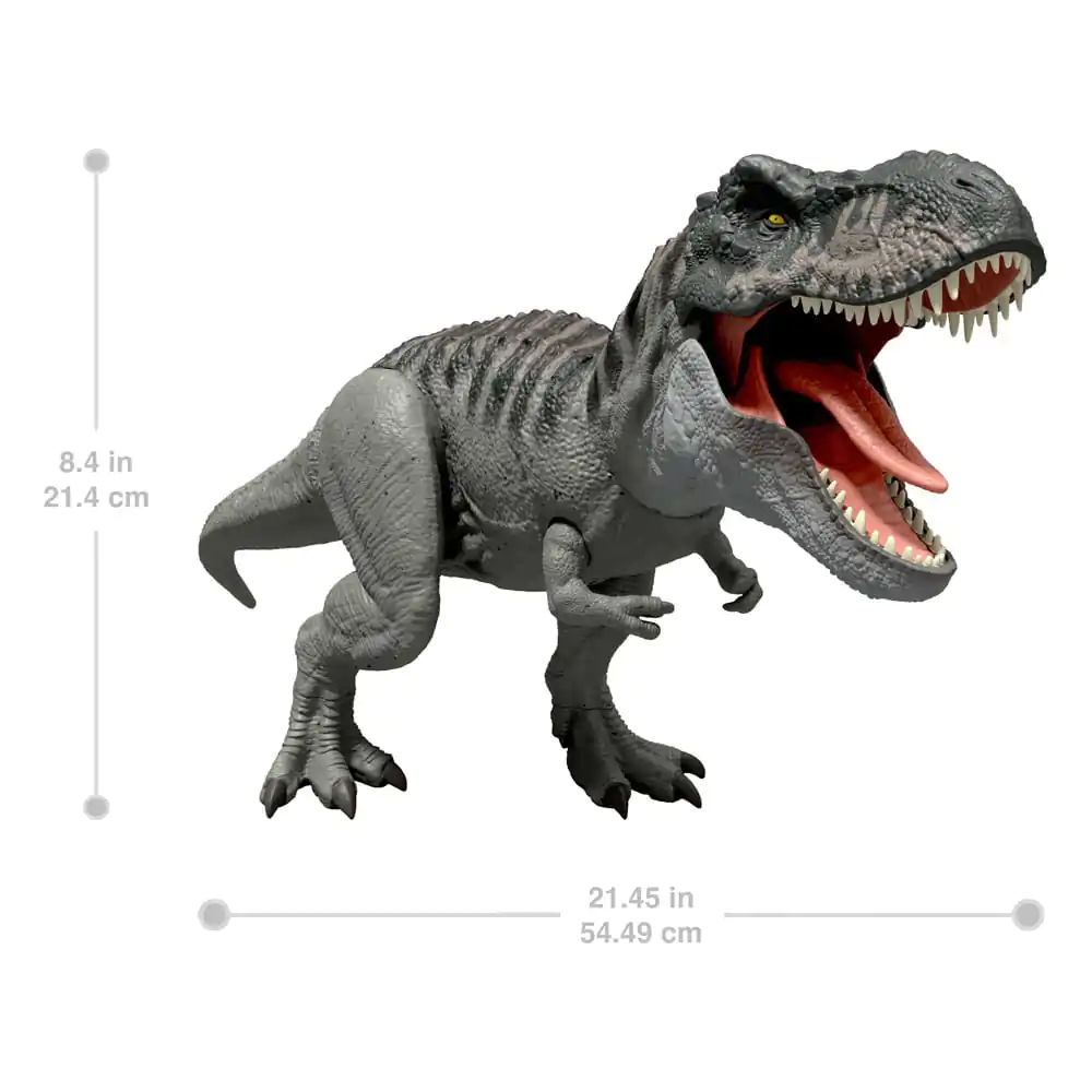 Jurassic World Rebirth Power Devour Tyrannosaurus Rex akciófigura hanggal 21 cm termékfotó