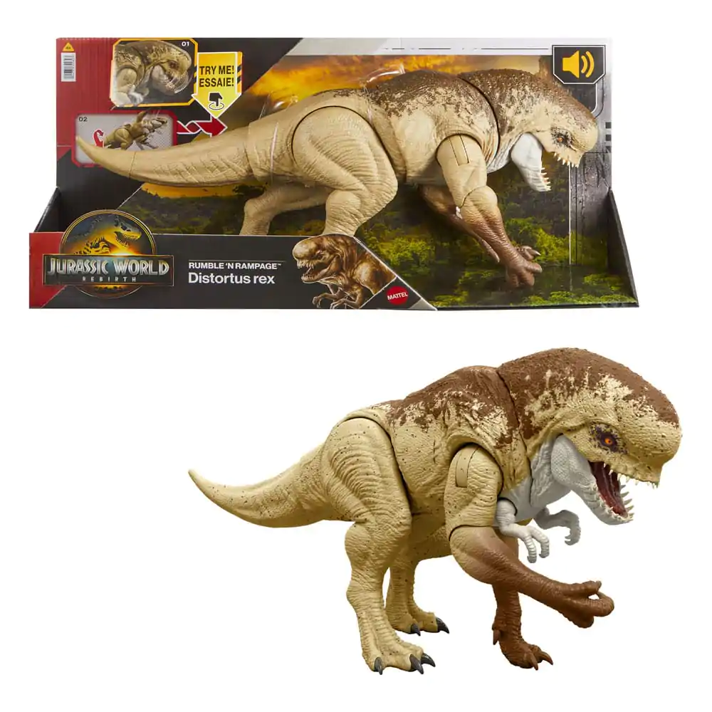 Jurassic World: Rebirth Rumble N Rampage Distortus Rex akciófigura  termékfotó