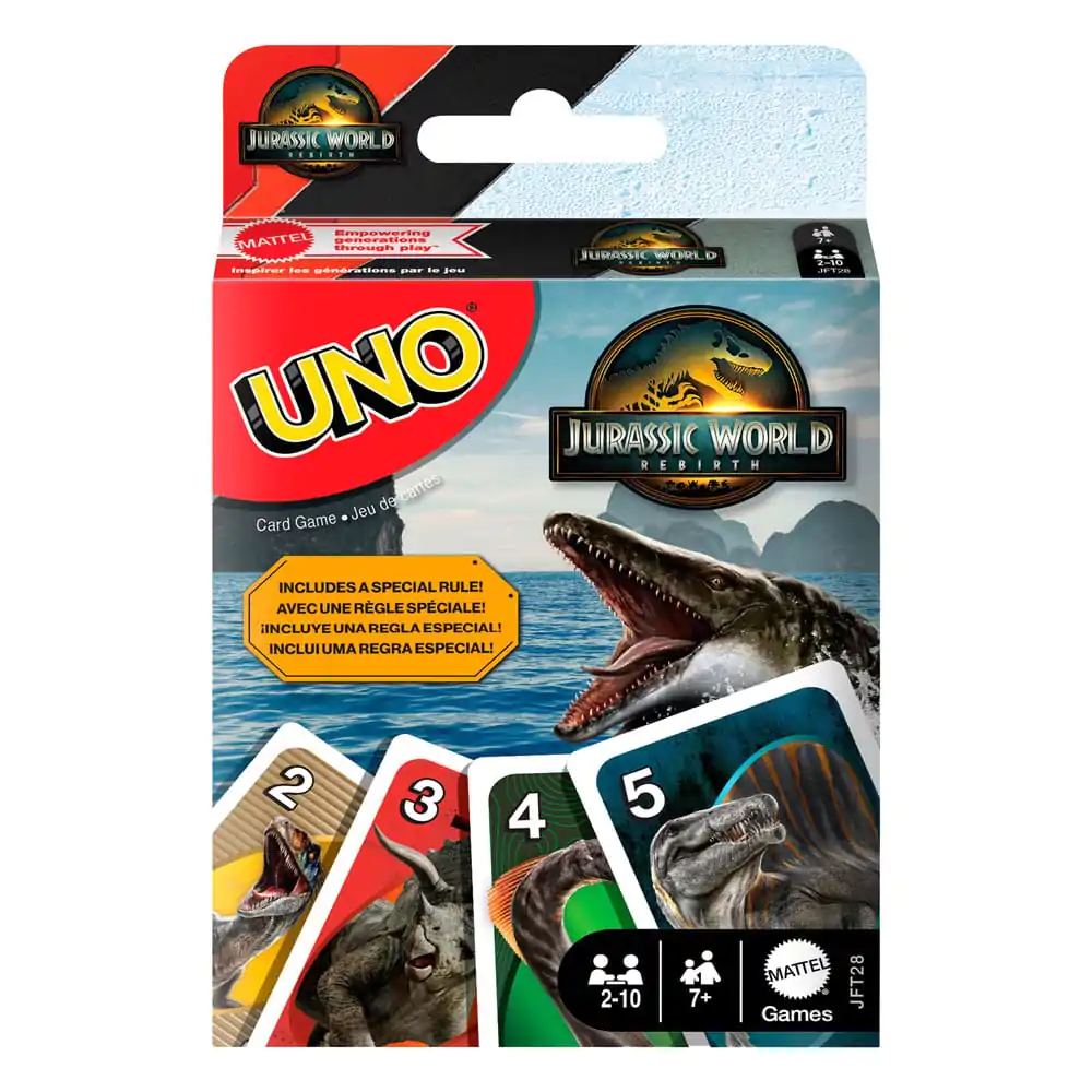 Jurassic World Rebirth UNO kártyajáték termékfotó