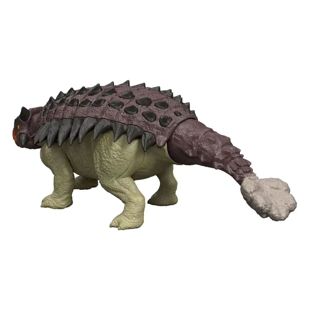 Jurassic World Rebirth Wild Roar Ankylosaurus akciófigura hanggal 7 cm termékfotó