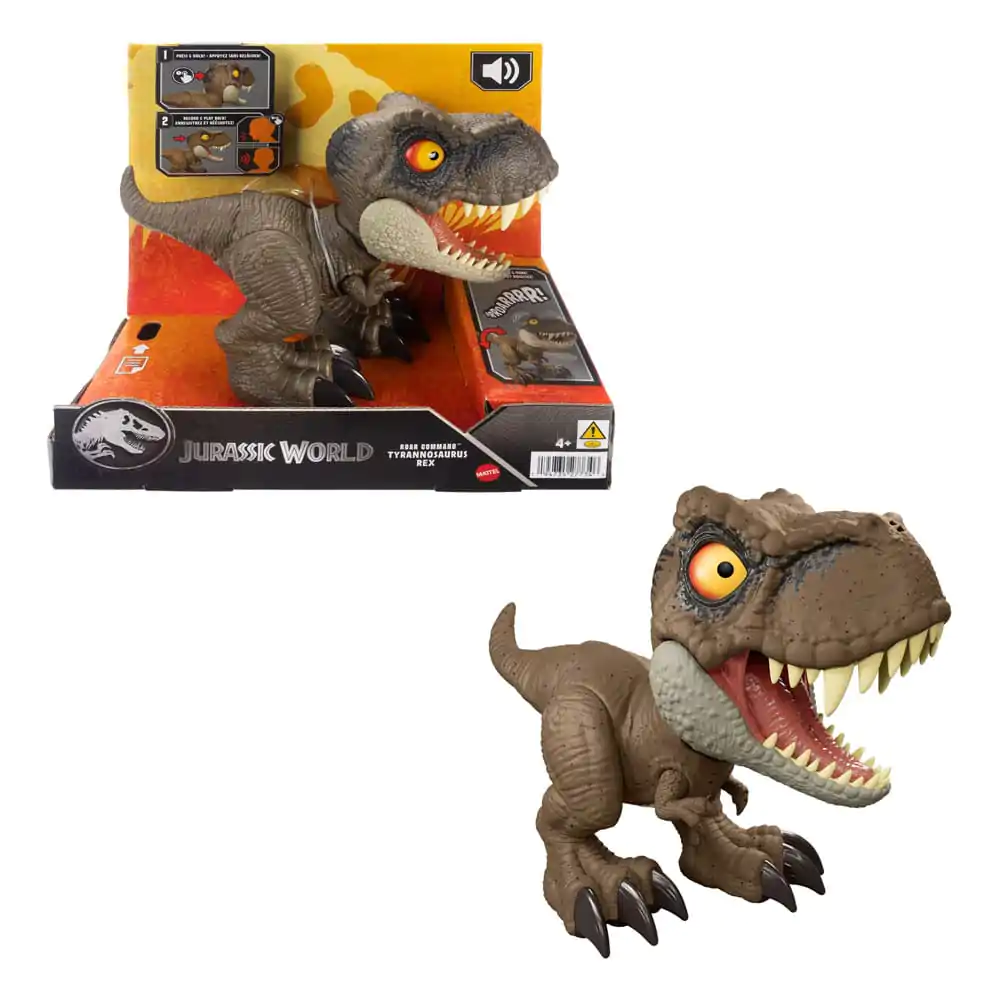 Jurassic World Roar Command Tyrannosaurus Rex akciófigura hanggal 16 cm termékfotó