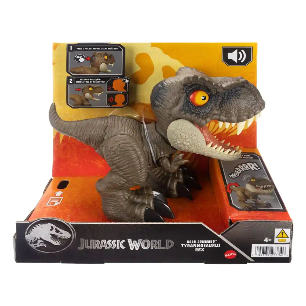 Jurassic World Roar Command Tyrannosaurus Rex akciófigura hanggal 16 cm termékfotó