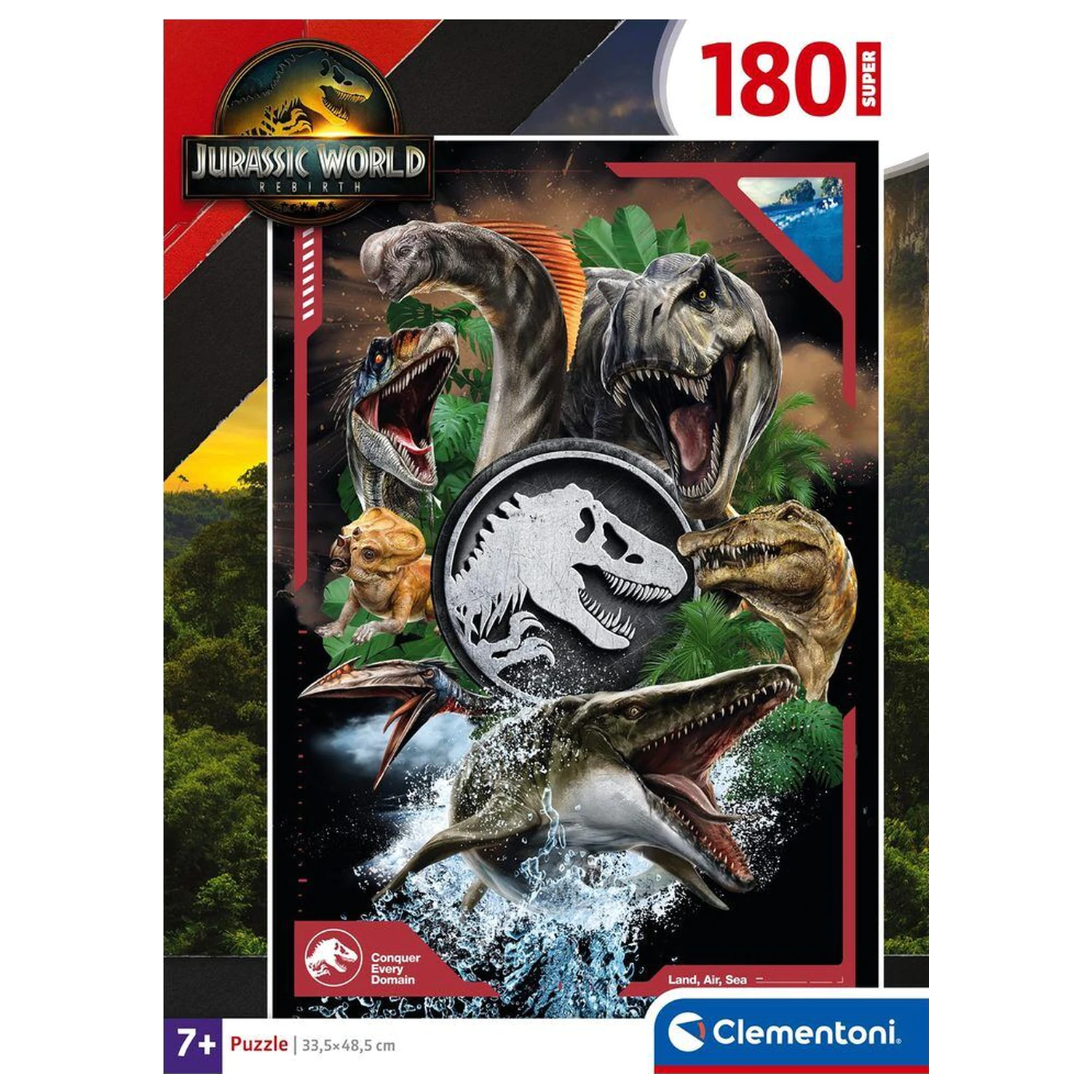 Jurassic World super puzzle 180db-os termékfotó