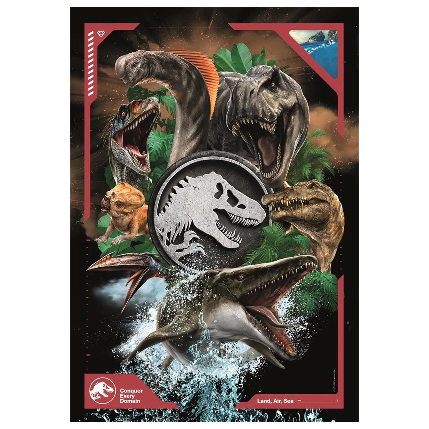 Jurassic World super puzzle 180db-os termékfotó