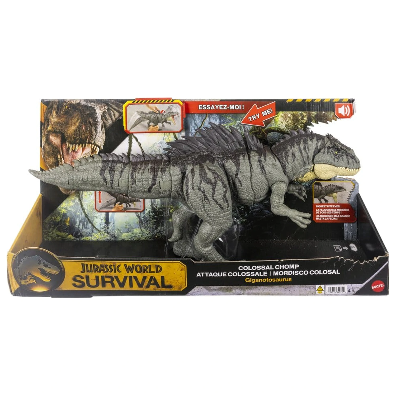 Jurassic World: Survival akciófigura Colossal Chomp Giganotosaurus 71 cm termékfotó