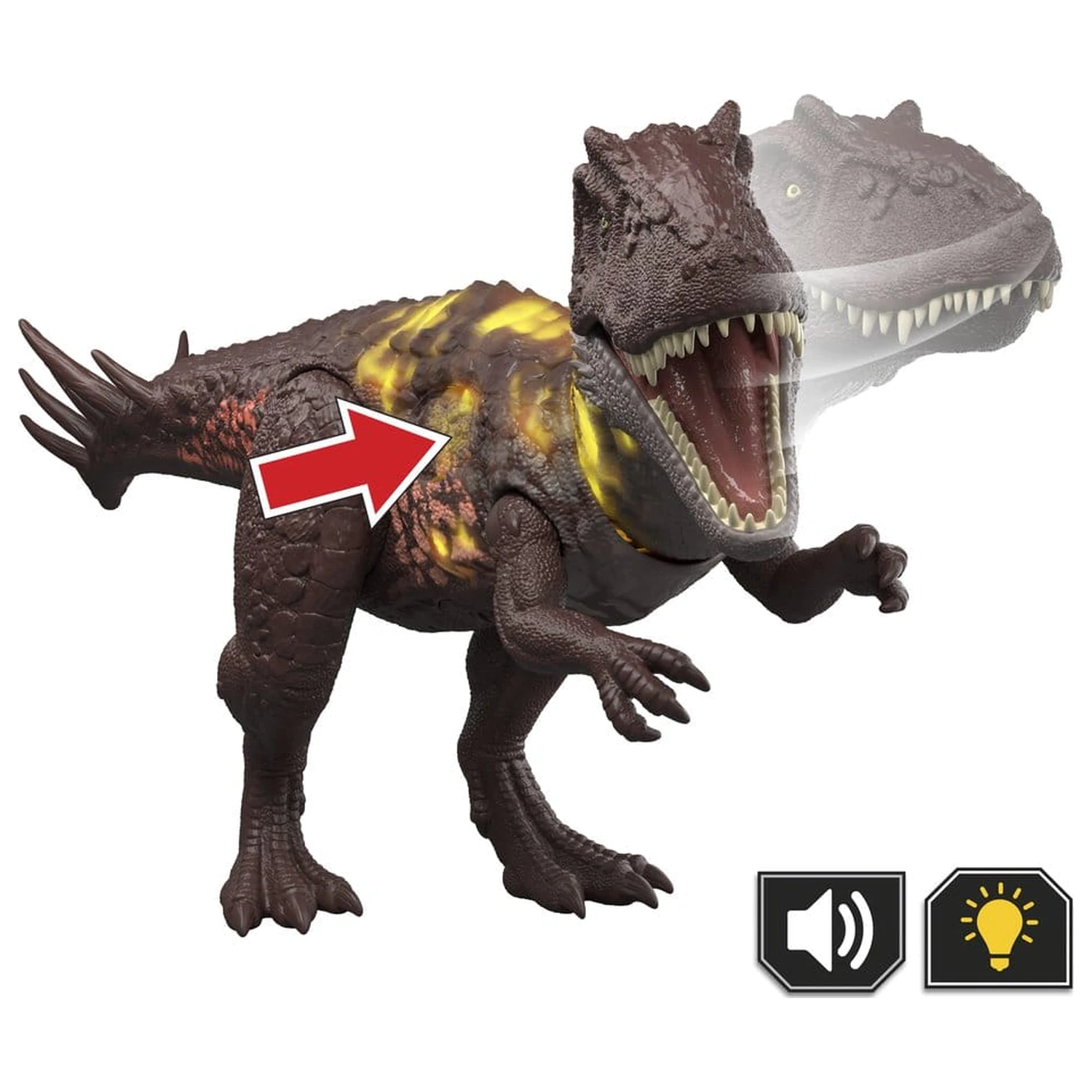 Jurassic World: Survival akciófigura Wild Roar Metriacanthosaurus 31 cm termékfotó