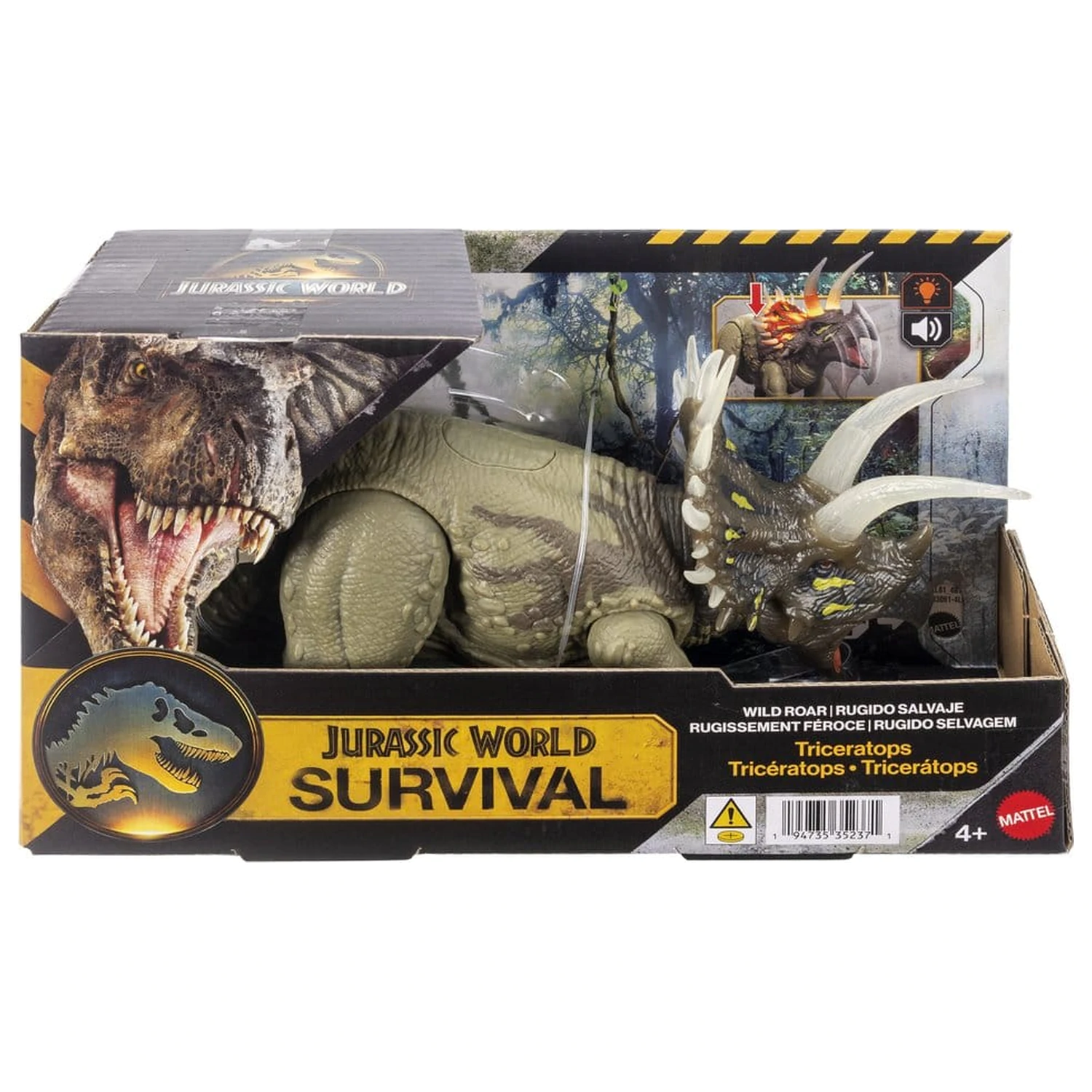 Jurassic World: Survival akciófigura Wild Roar Triceratops 31 cm termékfotó