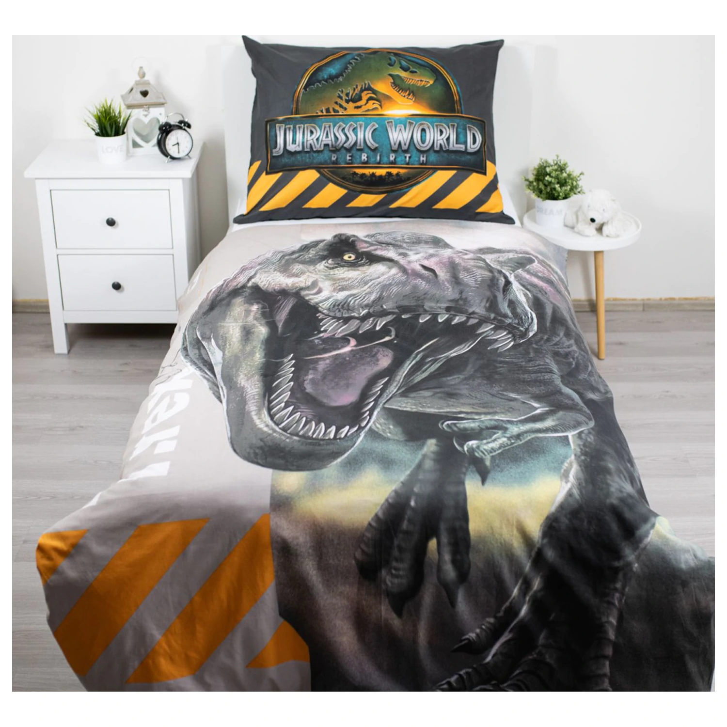 Jurassic World T-Rex ágyneműhuzat termékfotó