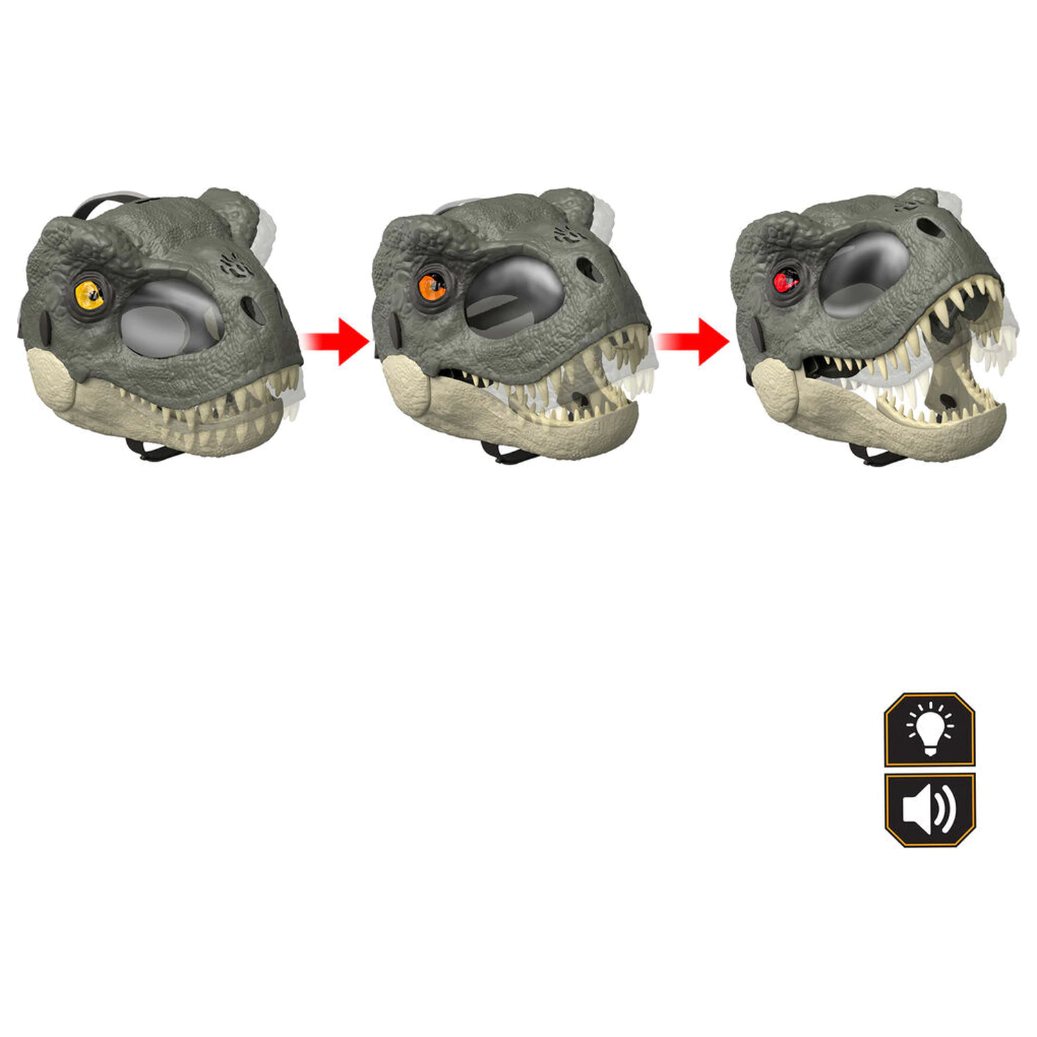 Jurassic World T-Rex Dinosaur maszk termékfotó