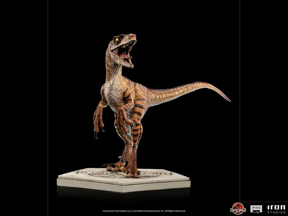 Jurassic World The Lost World Art Scale 1/10 Velociraptor szobor figura 15 cm termékfotó