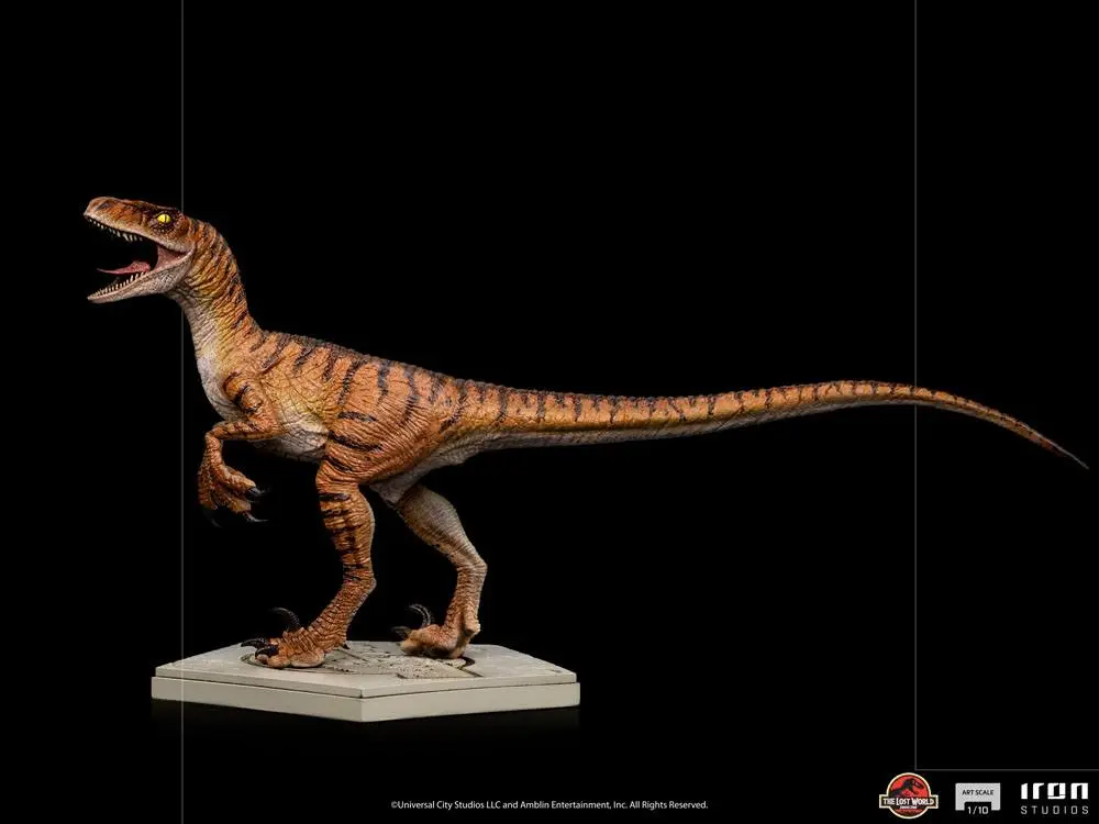 Jurassic World The Lost World Art Scale 1/10 Velociraptor szobor figura 15 cm termékfotó