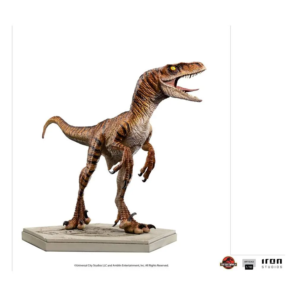 Jurassic World The Lost World Art Scale 1/10 Velociraptor szobor figura 15 cm termékfotó