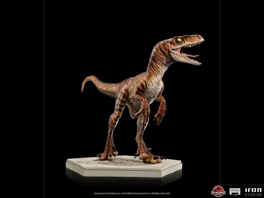 Jurassic World The Lost World Art Scale 1/10 Velociraptor szobor figura 15 cm termékfotó