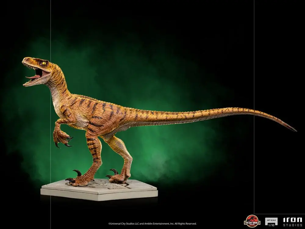 Jurassic World The Lost World Art Scale 1/10 Velociraptor szobor figura 15 cm termékfotó