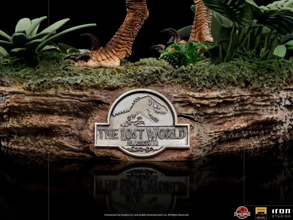 Jurassic World The Lost World Deluxe Art Scale 1/10 Velociraptor szobor figura 18 cm termékfotó
