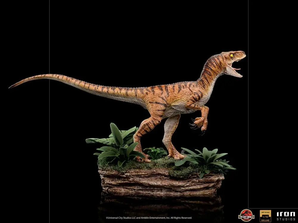 Jurassic World The Lost World Deluxe Art Scale 1/10 Velociraptor szobor figura 18 cm termékfotó
