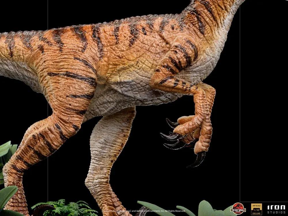 Jurassic World The Lost World Deluxe Art Scale 1/10 Velociraptor szobor figura 18 cm termékfotó