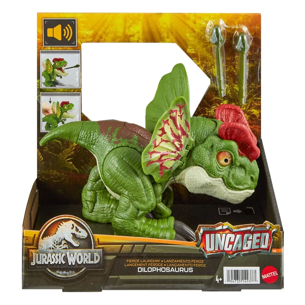 Jurassic World Uncaged Fierce Launchin' Dilophosaurus akciófigura termékfotó