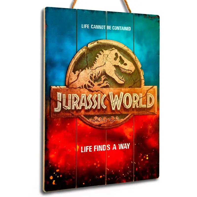 Jurassic World Woodart 3D fa anyagú poszter festmény termékfotó