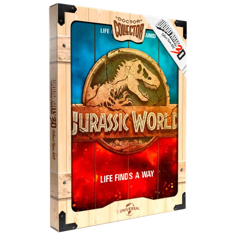 Jurassic World Woodart 3D fa anyagú poszter festmény termékfotó