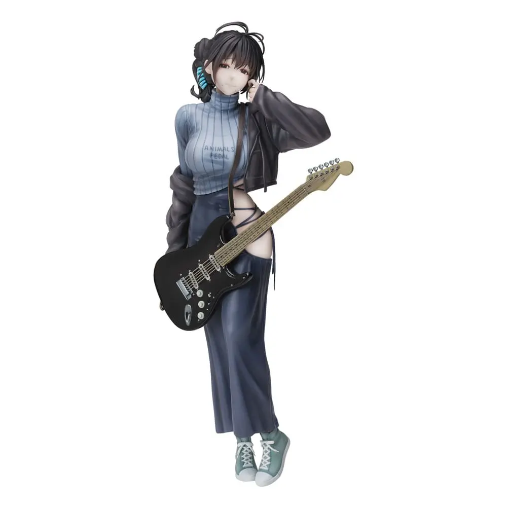 Juroku Illustration Guitar Meimei Backless Dress PVC szobor figura 26 cm termékfotó