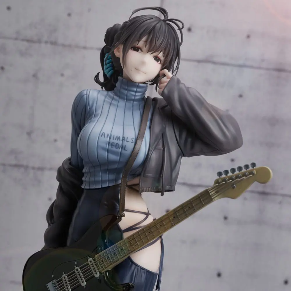 Juroku Illustration Guitar Meimei Backless Dress PVC szobor figura 26 cm termékfotó