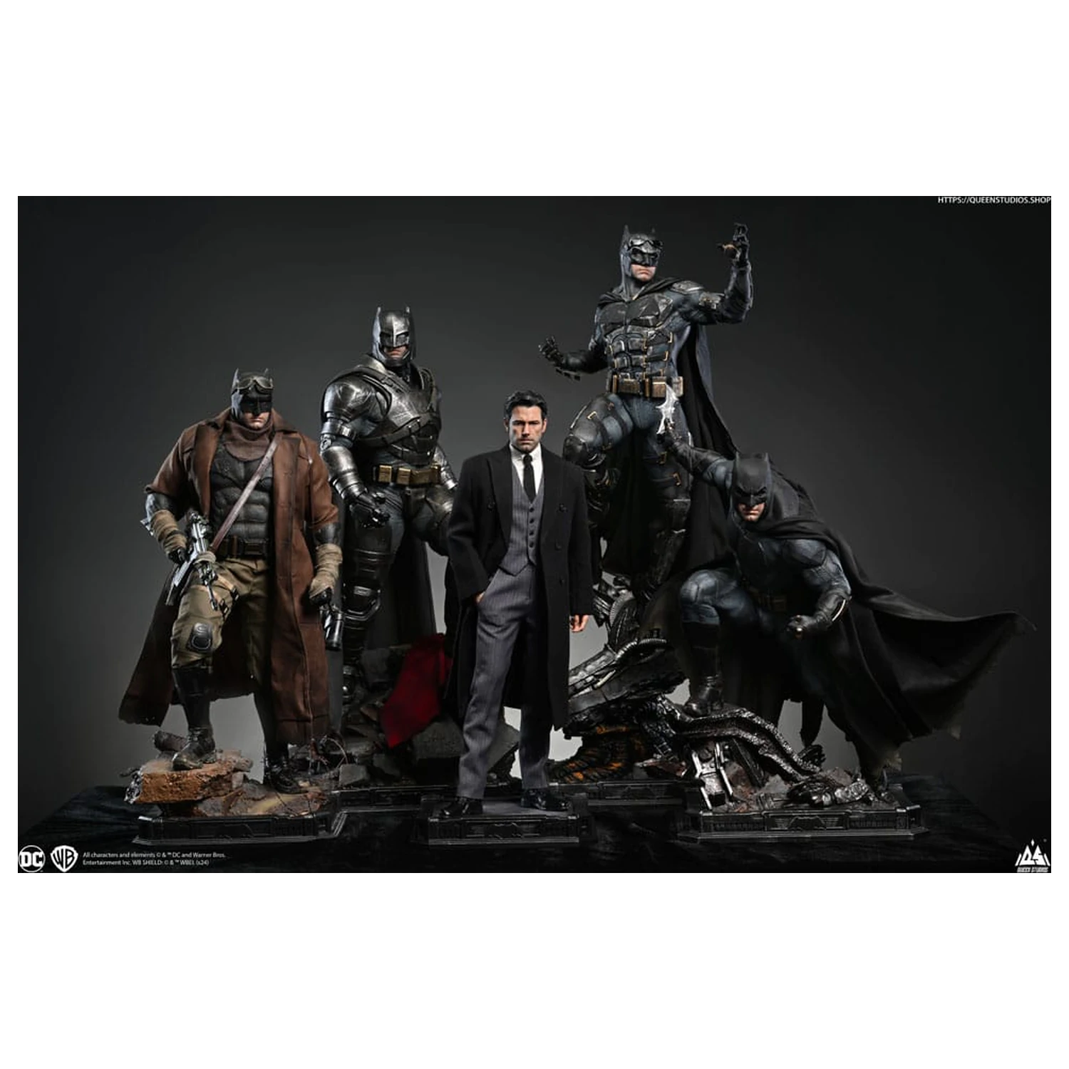 Justice League 1/4 Bruce Wayne (Ben Affleck) szobor figura  51 cm termékfotó