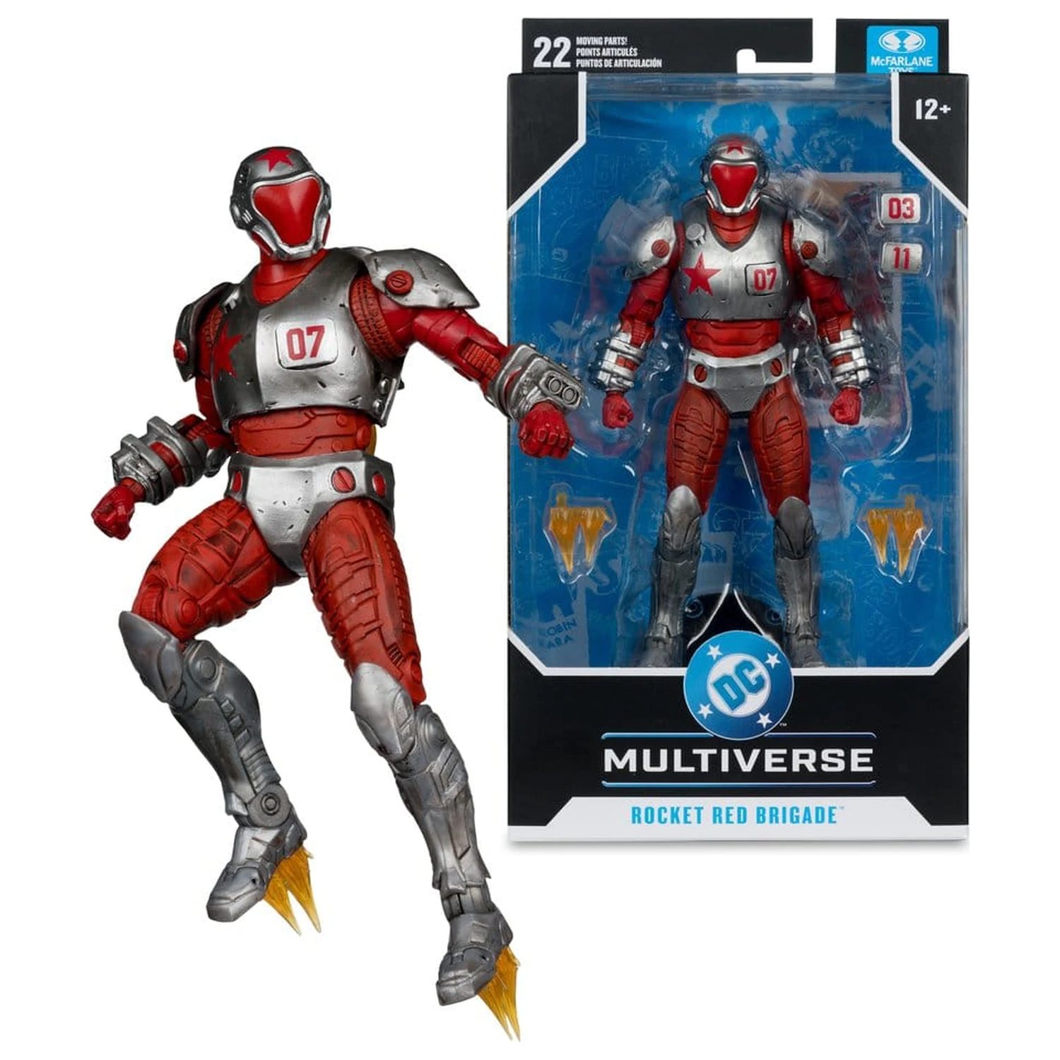 Justice League: Generation Lost DC Multiverse akciófigura Rocket Red Brigade 18 cm termékfotó