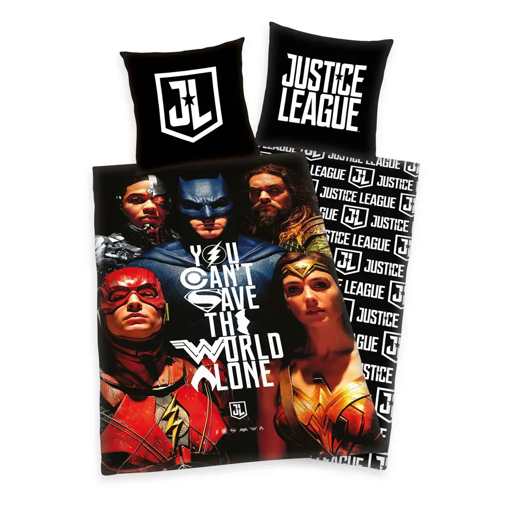 Justice League You Can´t Save The World Alone ágyneműhuzat 135 x 200 cm / 80 x 80 cm termékfotó