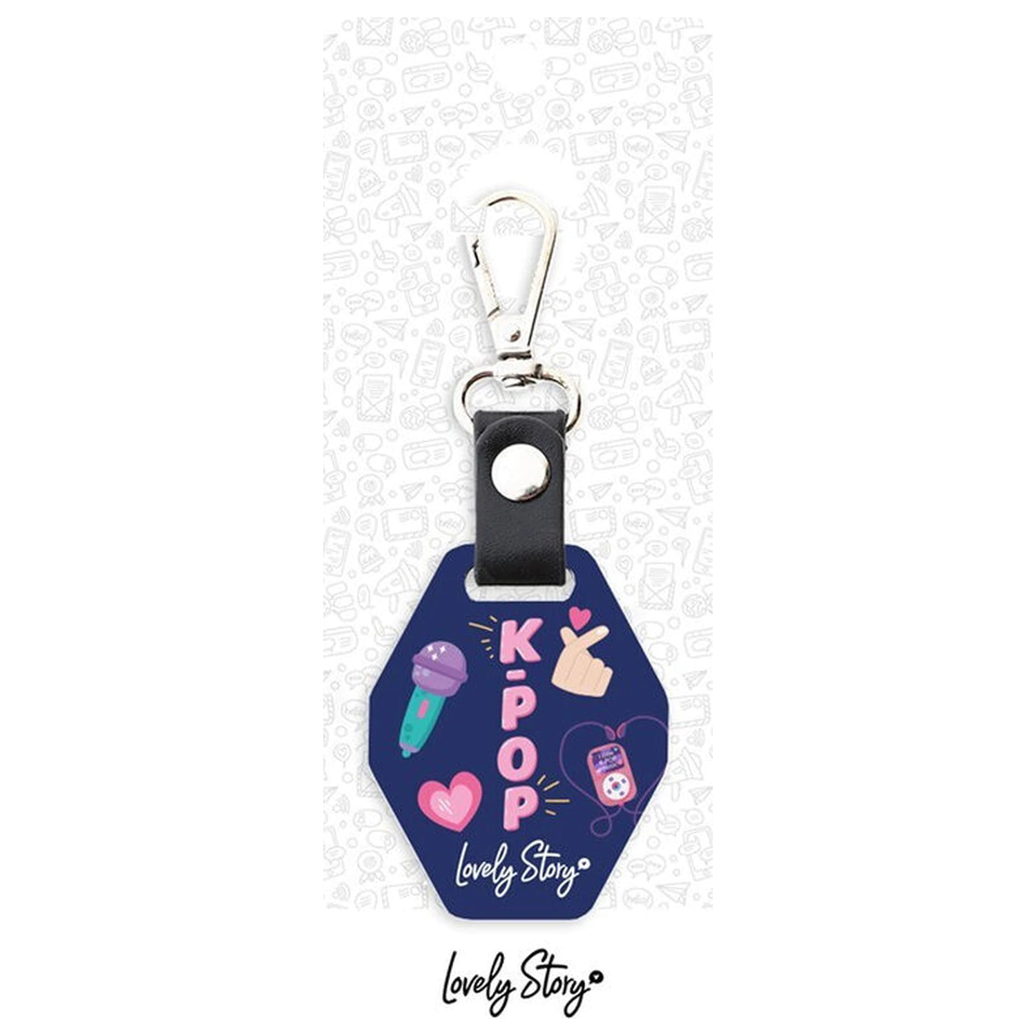 K-Pop Dark Blue kulcstartó termékfotó