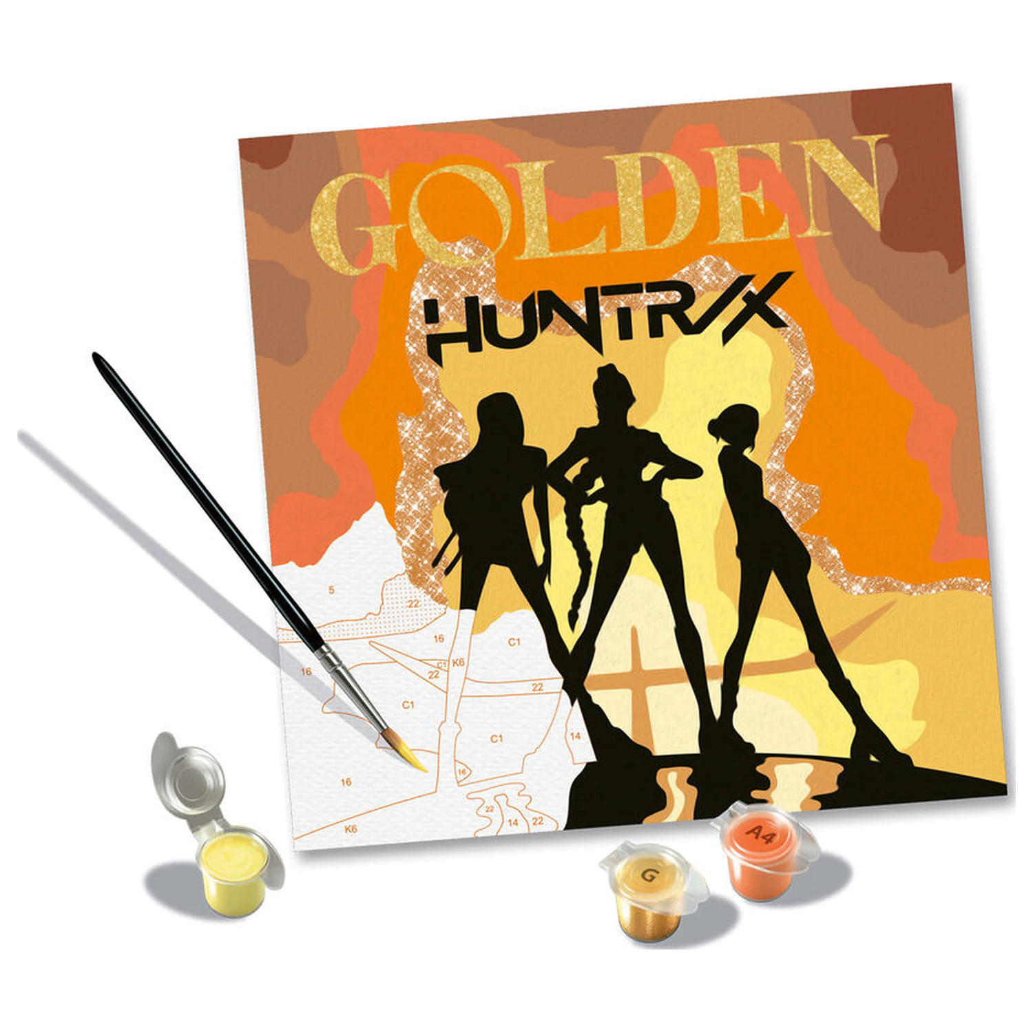 K-Pop Demon Hunters Golden CreArt rajzcsomag termékfotó