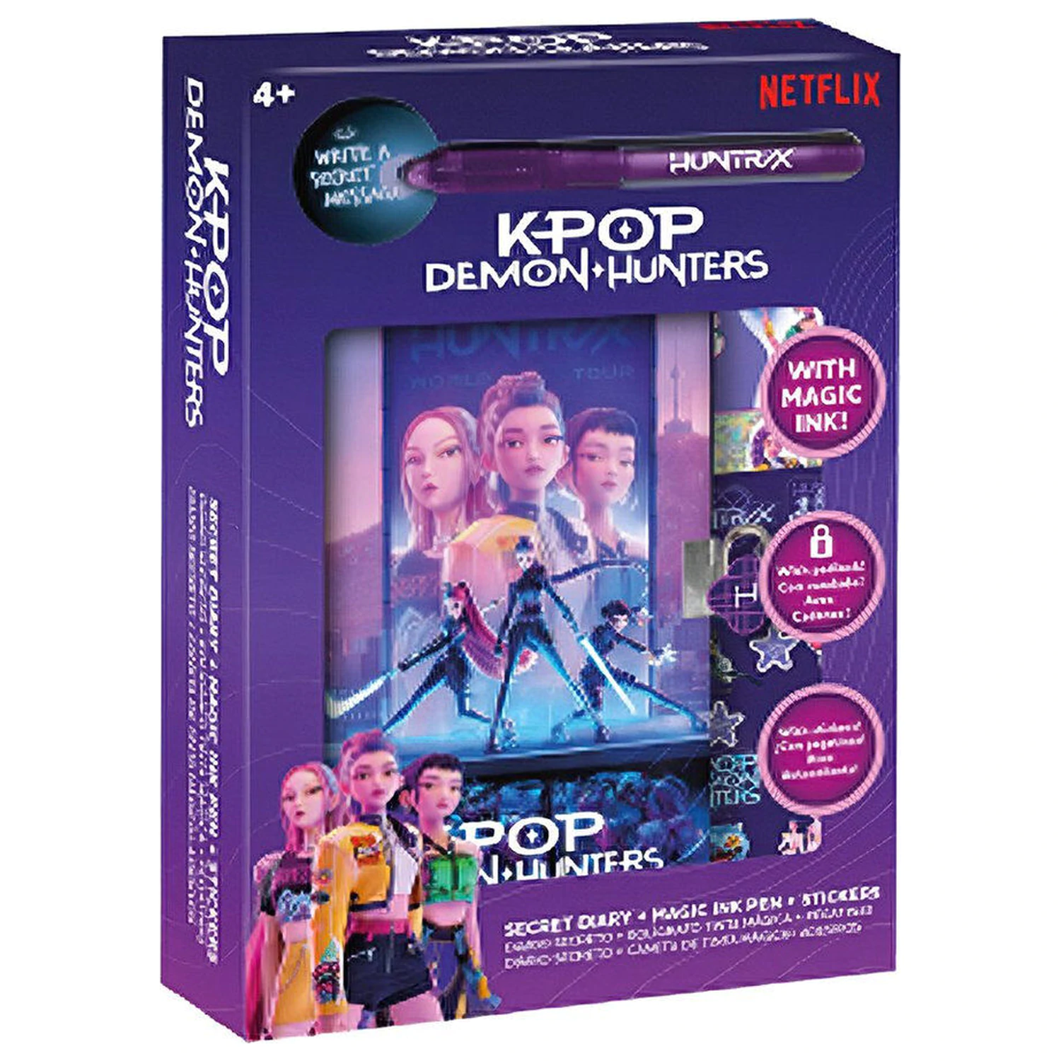 K-Pop Demon Hunters keményfedeles füzet with magic ink pen csomag termékfotó