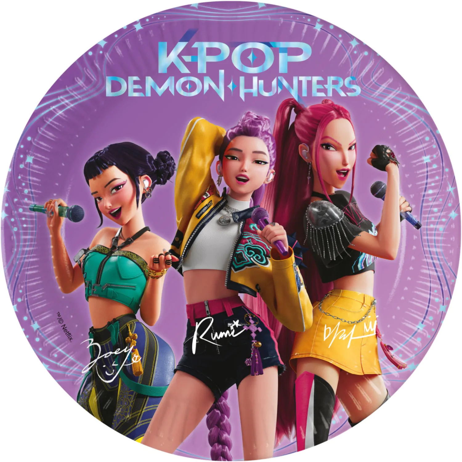 K-POP Demon Hunters party papírtányér csomag termékfotó