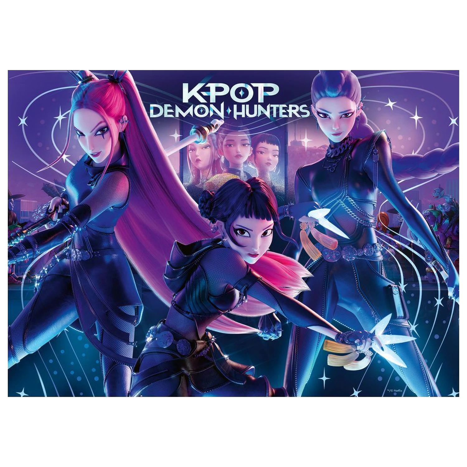 K-Pop Demon Hunters puzzle 4x100db-os termékfotó