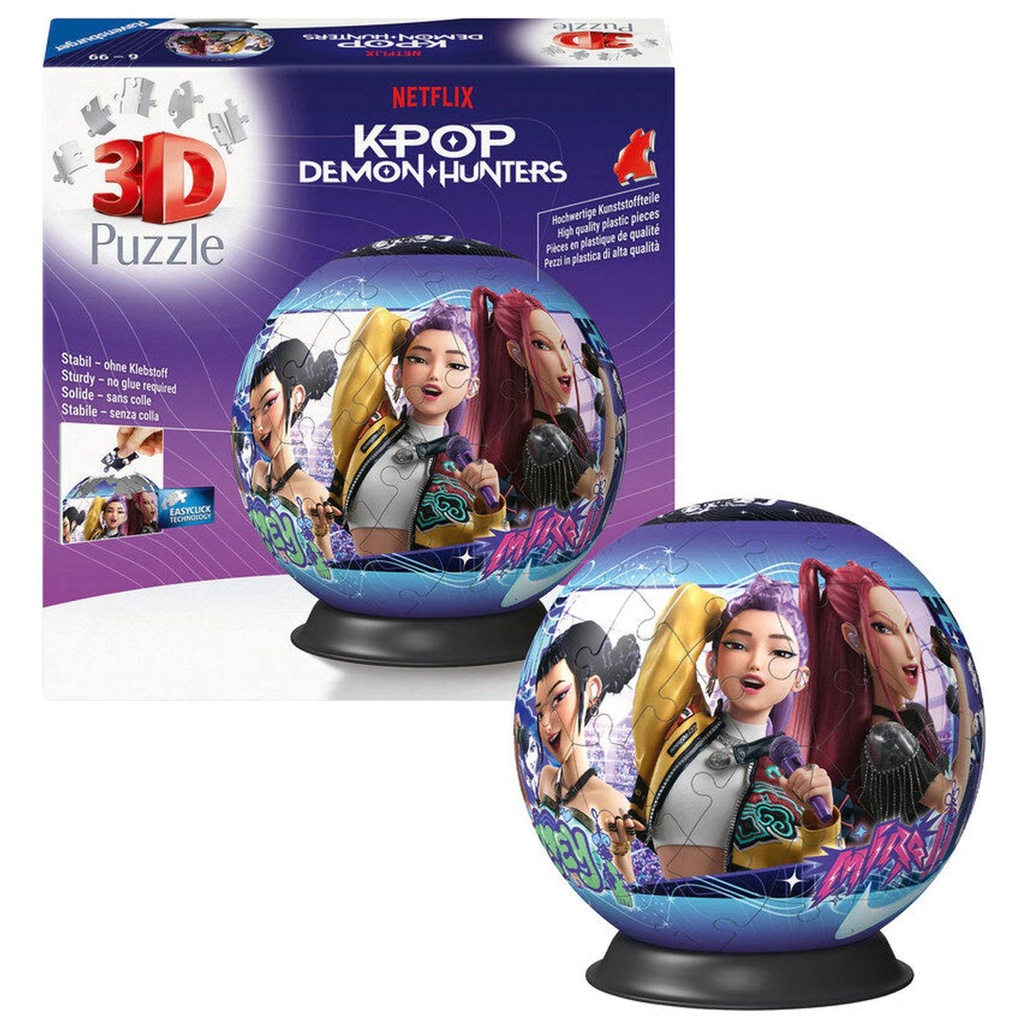 K-Pop Demon Hunters puzzle puzzle Ball 3D 72db-os termékfotó