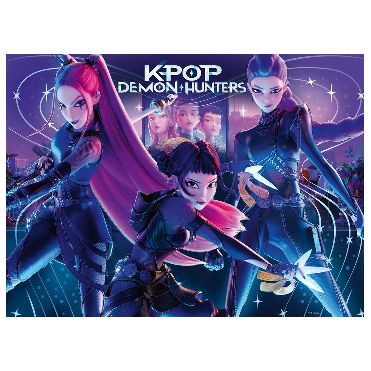K-Pop Demon Hunters Rumi, Mira & Zoey XXL puzzle 300db-os termékfotó