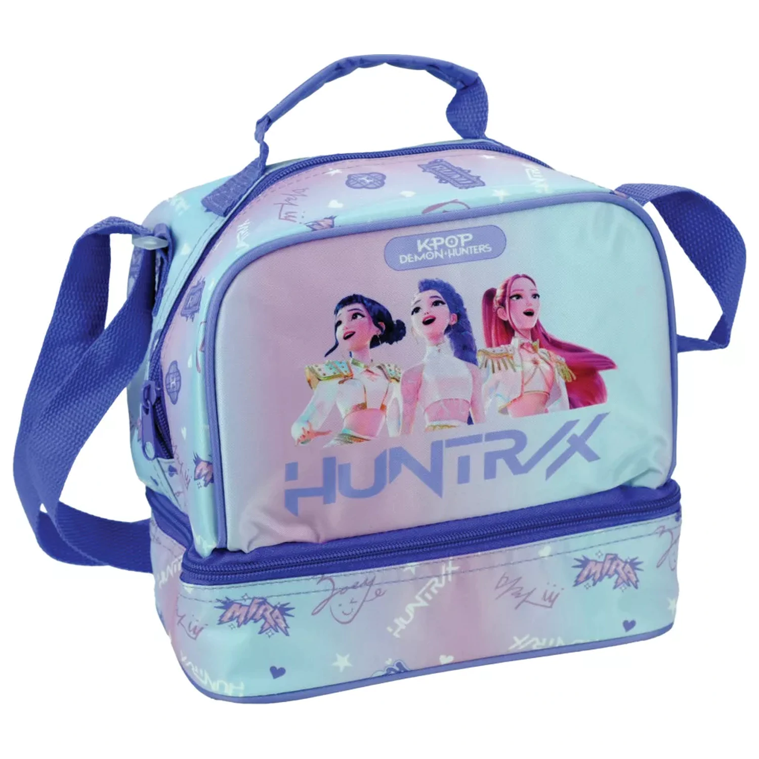 K-pop Démonvadászok Purple thermo uzsonnás táska 21 cm termékfotó