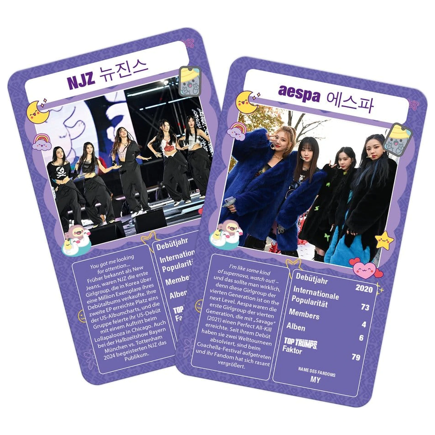 K-Pop Top Trumps német nyelvű kártyajáték  termékfotó