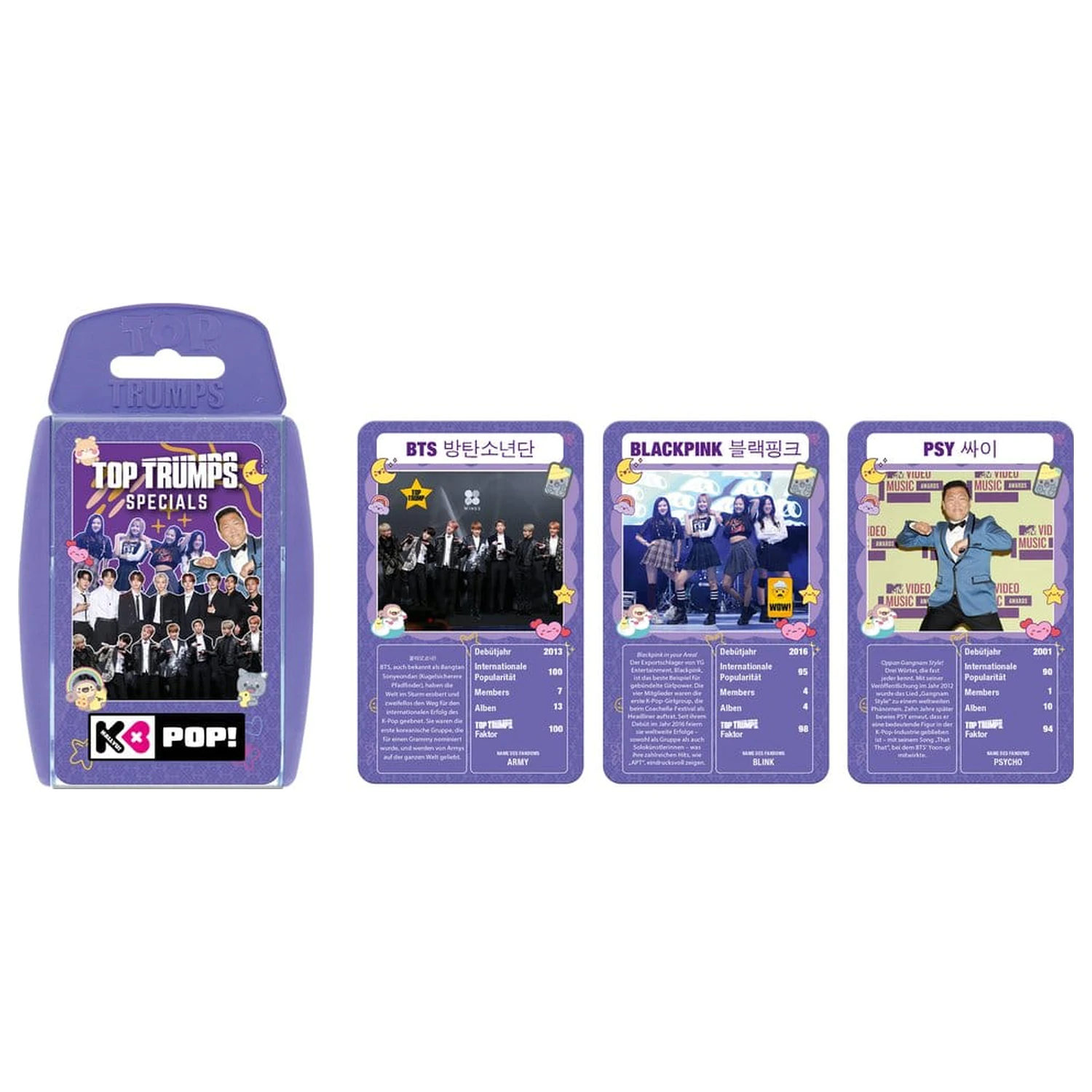 K-Pop Top Trumps német nyelvű kártyajáték  termékfotó