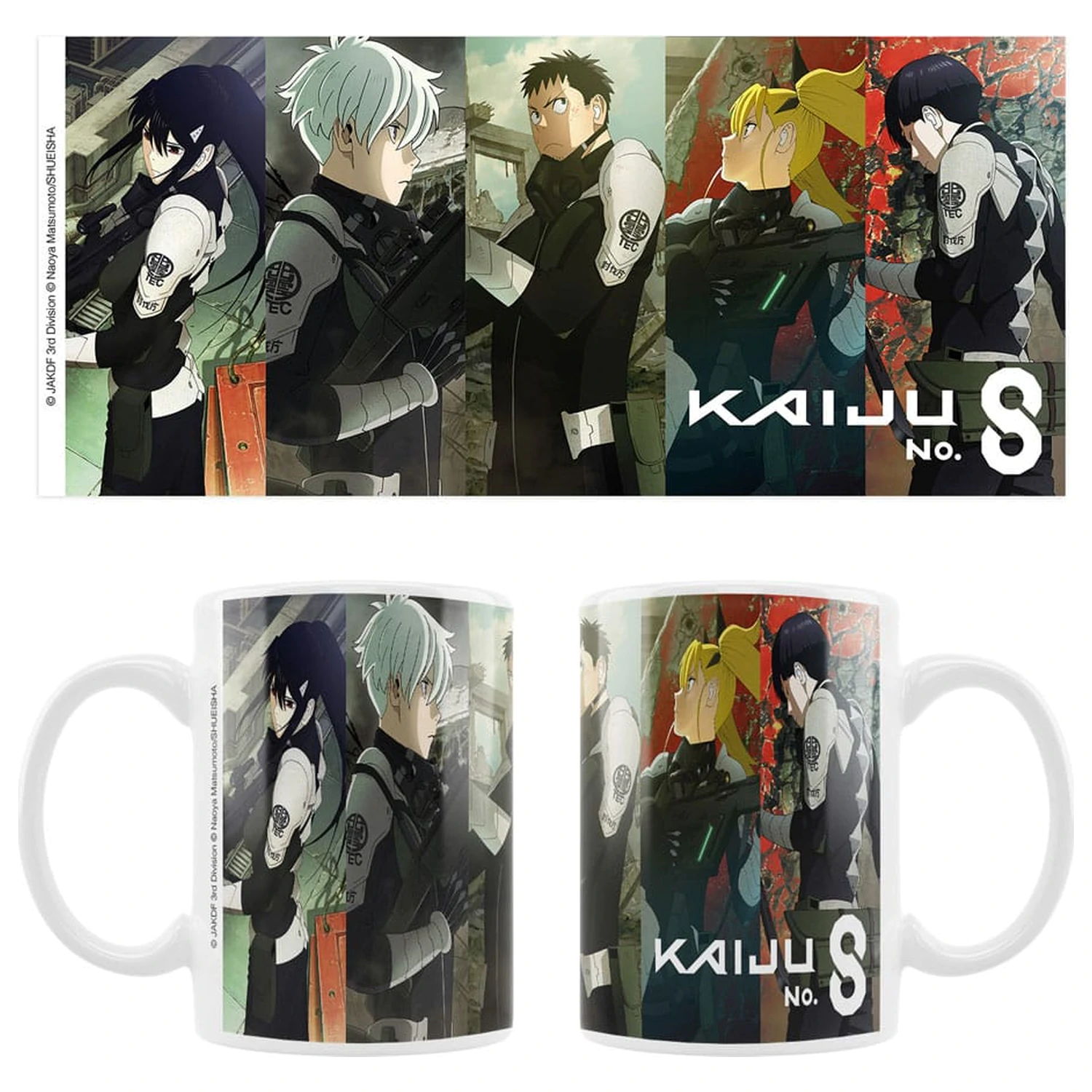 Kaiju No. 8 Mina, Reno, Kafka, Kikoru, Hoshina kerámiabögre  termékfotó