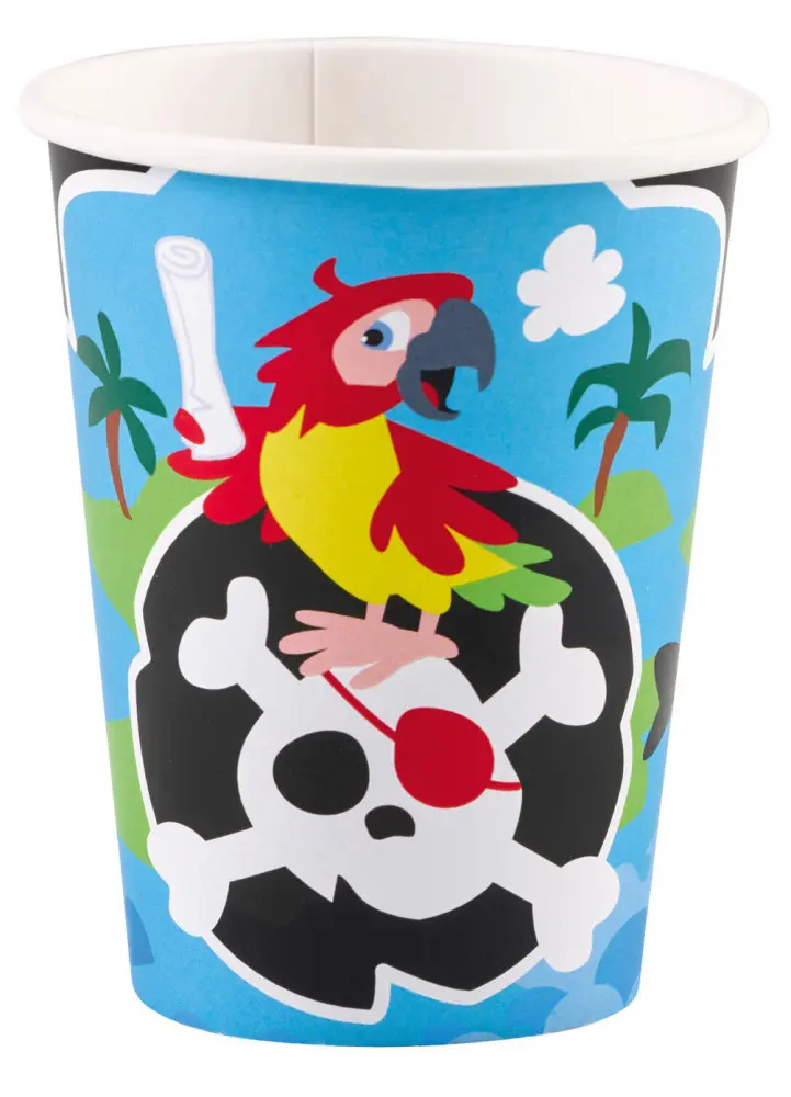Kalóz papír pohár 8 db-os 250 ml termékfotó