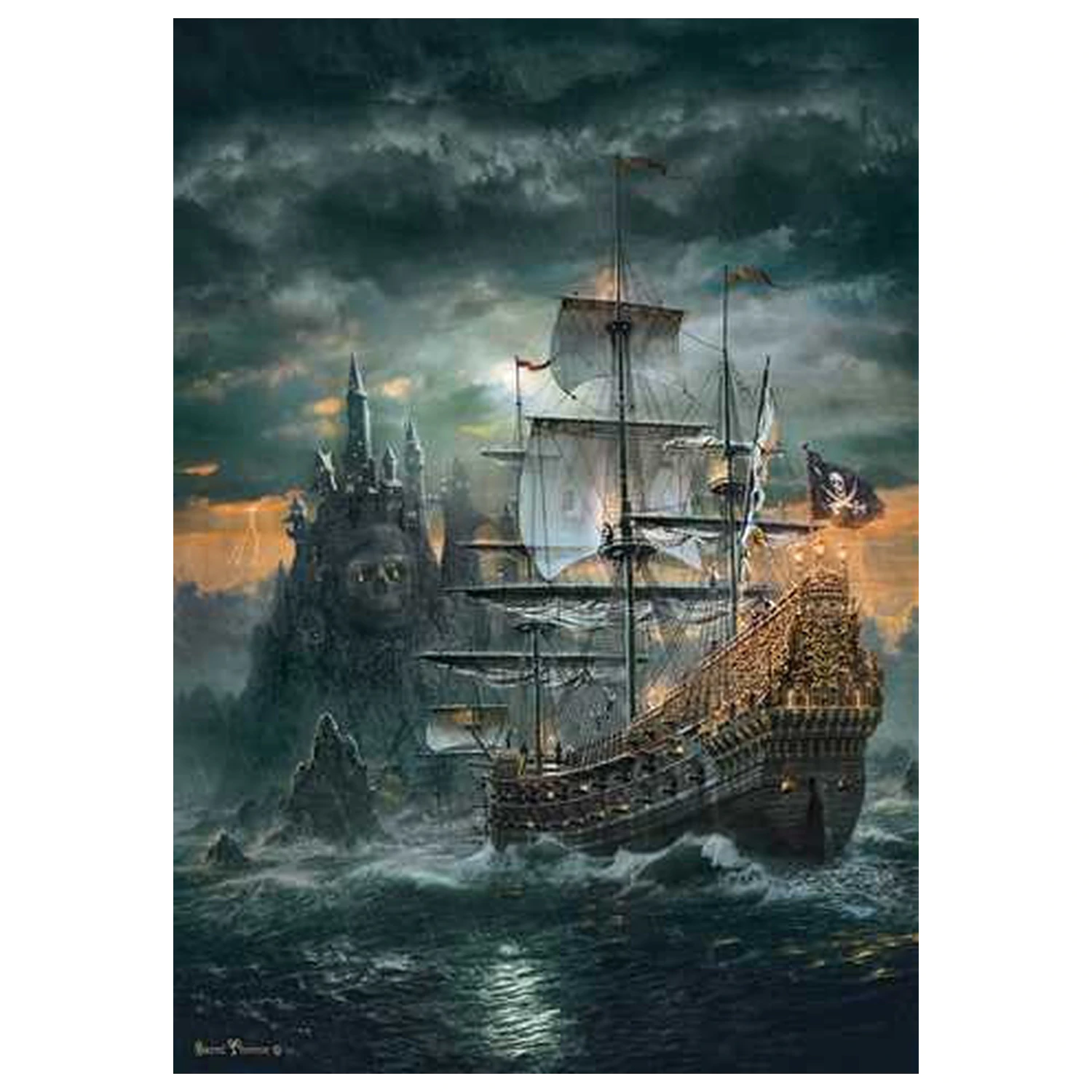 Kalózhajó Haunted Seas 1500 db-os puzzle termékfotó