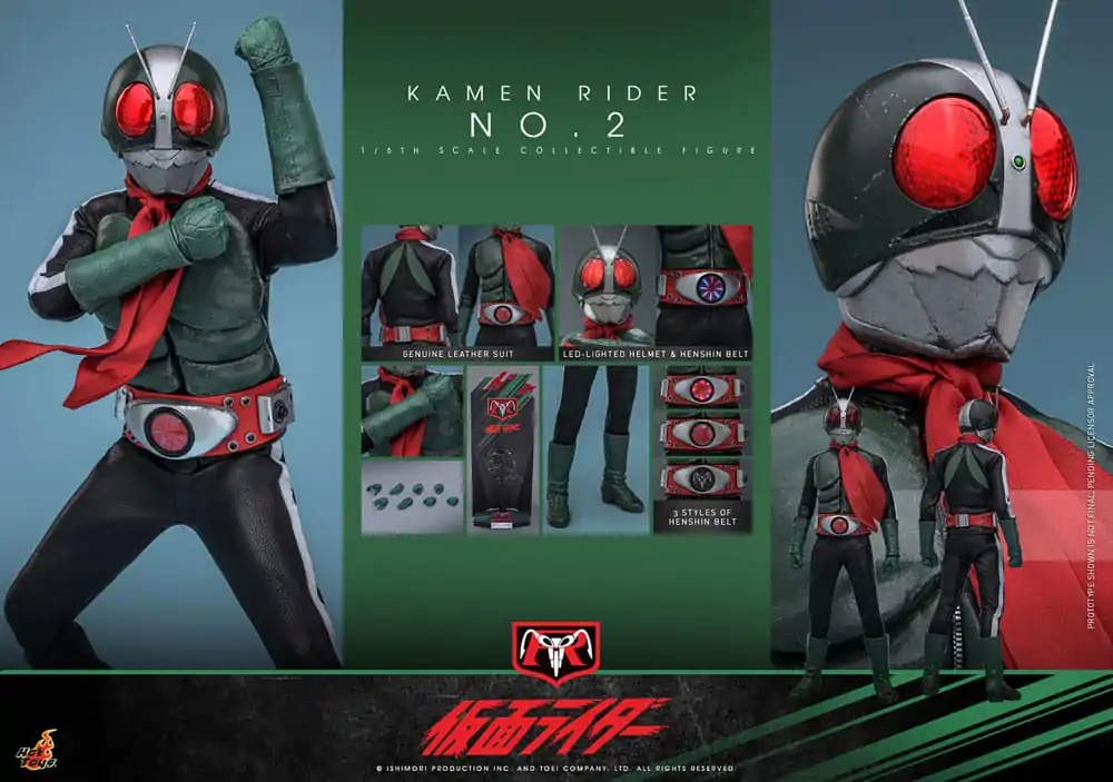 Kamen Rider 1/6 Kamen Rider No. 2 akciófigura 30 cm termékfotó