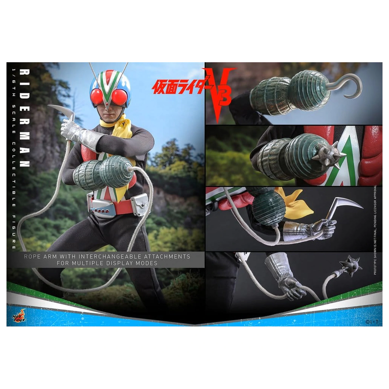 Kamen Rider 1/6 Riderman akciófigura 30 cm termékfotó