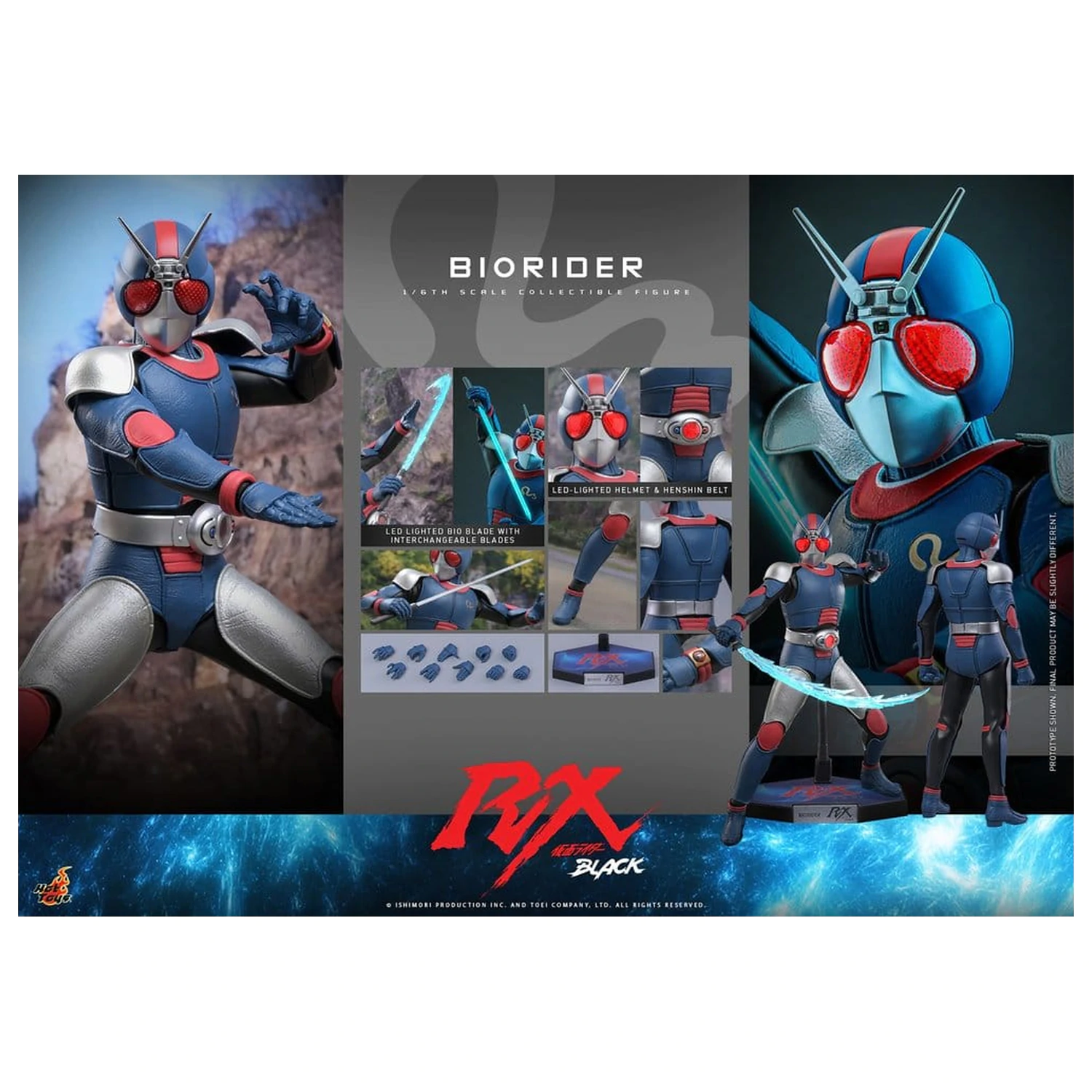 Kamen Rider Black RX 1/6 BioRider akciófigura 31 cm termékfotó
