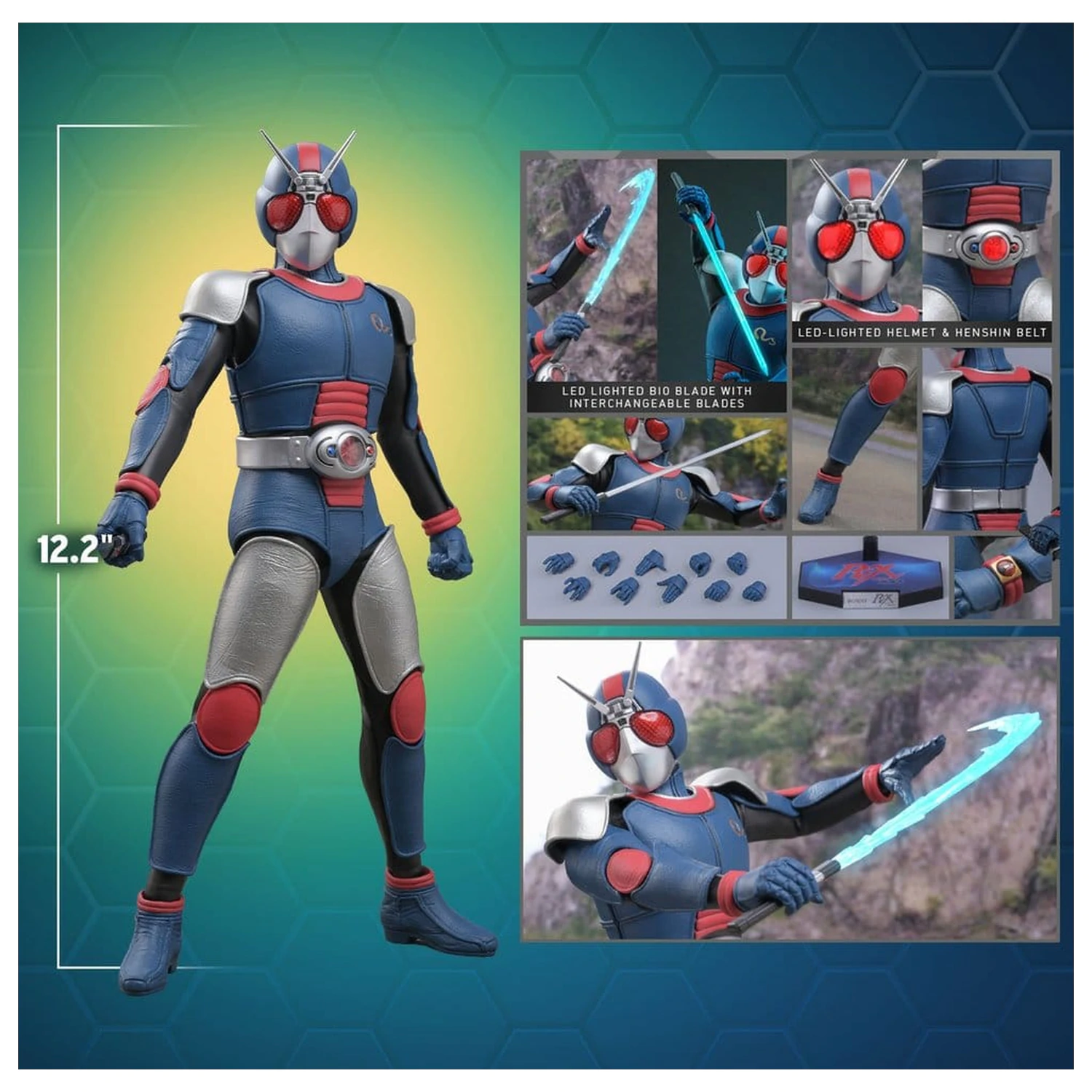 Kamen Rider Black RX 1/6 BioRider akciófigura 31 cm termékfotó