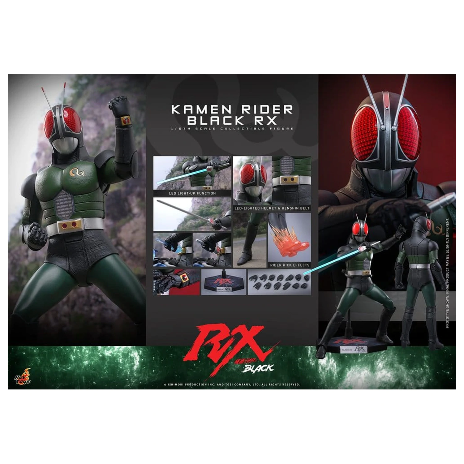 Kamen Rider Black RX 1/6 Kamen Rider Black RX akciófigura 31 cm termékfotó
