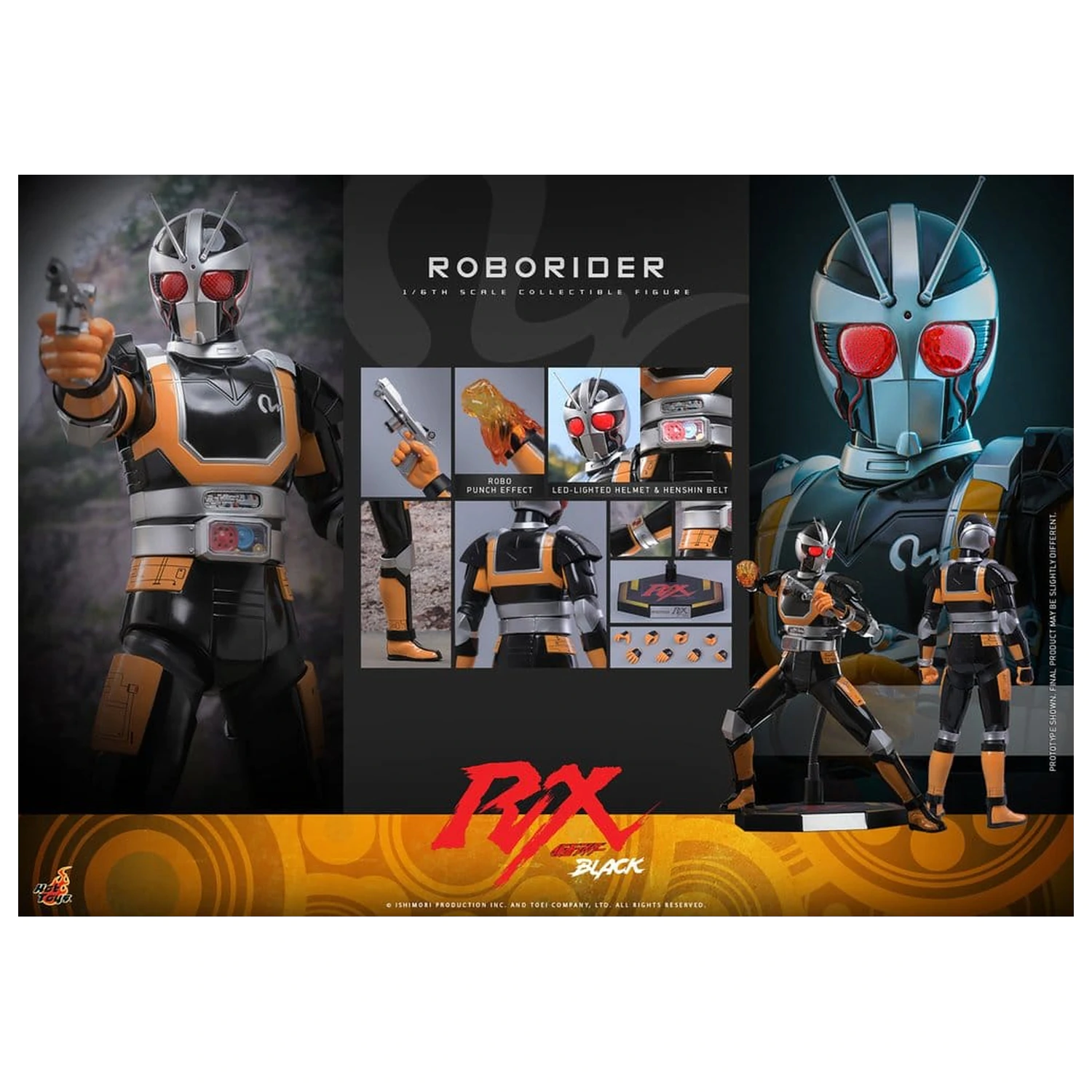 Kamen Rider Black RX 1/6 RoboRider akciófigura 31 cm termékfotó