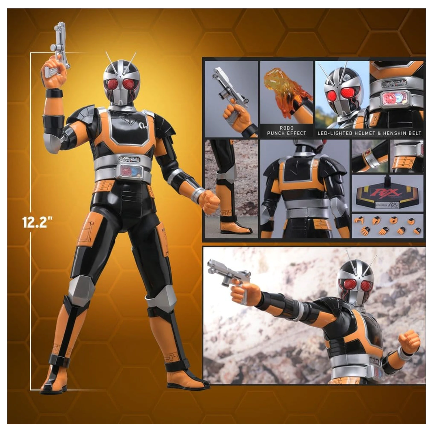 Kamen Rider Black RX 1/6 RoboRider akciófigura 31 cm termékfotó